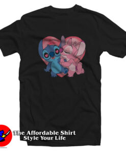 Disney Stitch And Angel Kissin Unisex T-Shirt