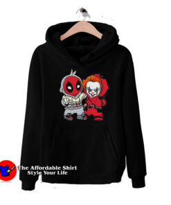 Funny Deadpool And Pennywise Unisex Hoodie