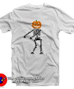 Funny Halloween Skeleton Pumpkin Unisex T-Shirt