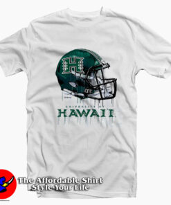 Hawaii Rainbow Warriors Football Helmet T-Shirt