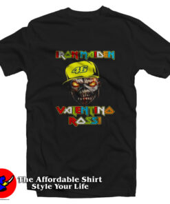 Iron Maiden Valentino Rossi Mashup Graphic T-Shirt