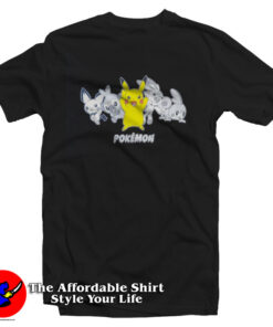 Pokemon and Friends Video Game Movie Cartoon T-Shirt