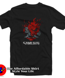 Samurai Mask Retro Japanese Graphic T-Shirt