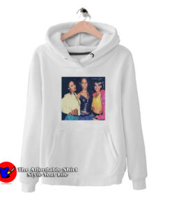Vintage Portrait Aaliyah Selena Left Eye Graphic Hoodie