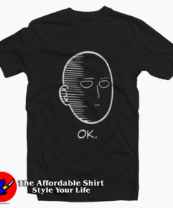 Funny Face Saitama Anime Graphic Unisex T-shirt