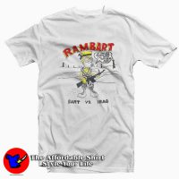 Bart Simpson Rambo Rambart Funny Parody T-Shirt