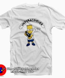 Bart Simpson Underachiever Funny Parody T-Shirt