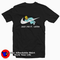 Bart Simpsons Pajamas Just Do It Later T-Shirt