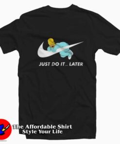Bart Simpsons Pajamas Just Do It Later T-Shirt