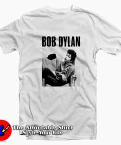 Bob Dylan Sitting In Armchair Portrait T-Shirt