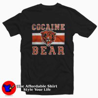 Chicago Bears Cocaine Bear Graphic T-Shirt