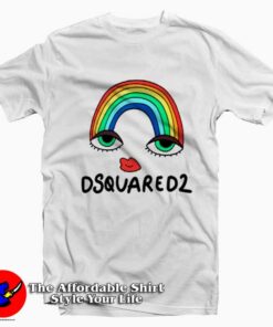 DSQUARED Rainbow Herca Cheap Unisex T-Shirt