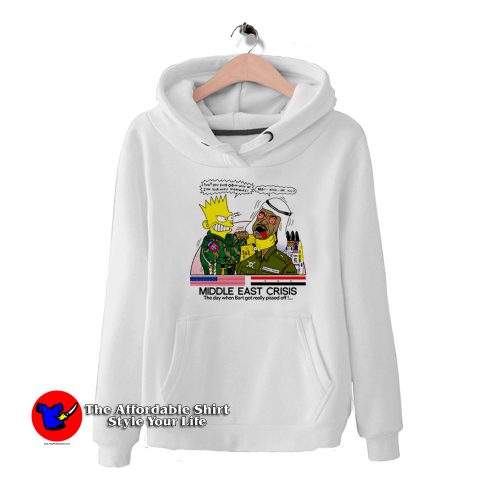 Funny Bart Simpson Middle East Crisis Hoodie