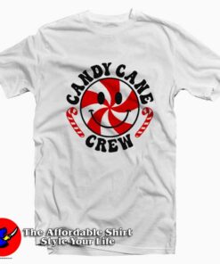 Funny Candy Cane Crew Graphic Unisex T-Shirt