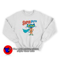 Funny Super Pete The Cat Graphic Sweatshirt