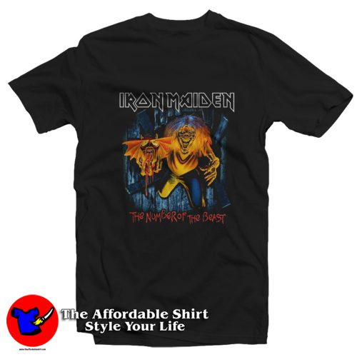 Iron Maiden Number Of The Beast Eddie Panel T Shirt 500x500 Iron Maiden Number Of The Beast Eddie Panel T Shirt On Sale