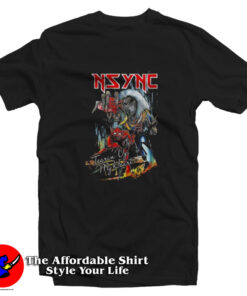 Iron Maiden Piece Of Mind Nsync Graphic Tshirt