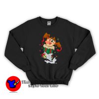Looney Tunes Christmas Taz Funny Sweatshirt