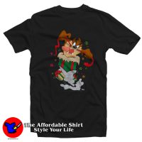 Looney Tunes Christmas Taz Funny T-Shirt