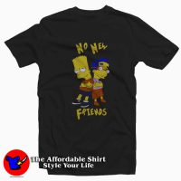 No New Friends Bart Simpson Unisex T-Shirt