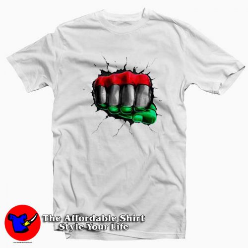Pan African UNIA Flag Fist Unisex Tshirt 500x500 Pan African UNIA Flag Fist Unisex T Shirt On Sale