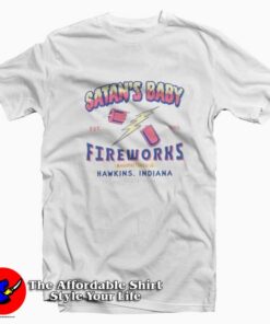 Stranger Things Satan's Baby Fireworks Unisex Tshirt