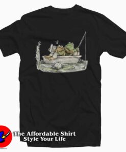 Vintage Frog And Toad Fishing Boat T-Shirt