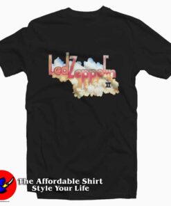 Vintage Led Zeppelin Logo And Cloud T-Shirt