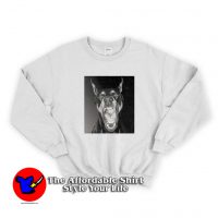 Doberman Polaroid Captioned Graphic Sweatshirt