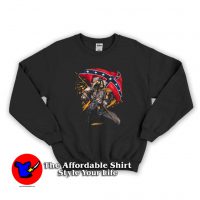 Skull Redneck Confederate Battle Flag Sweatshirt