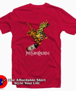 YvesSaintLaurent Tigers Vintage Poster T-Shirt