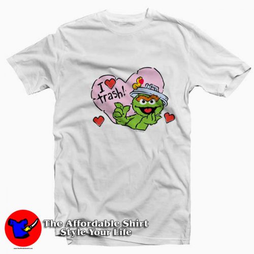 Funny Oscar I Love Trash Valentine Unisex Tshirt 500x500 Funny Oscar I Love Trash Valentine Unisex T Shirt On Sale