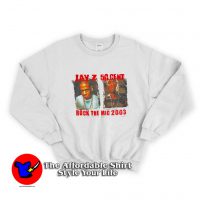 Vintage Jay-Z 50 Cent Rock The Mic 2003 Sweatshirt