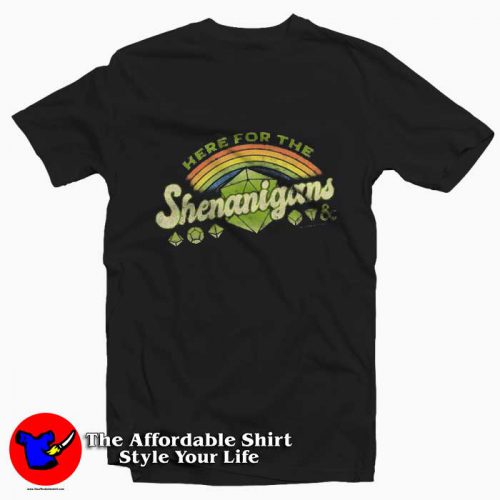 Dungeons And Dragons Here For Shenanigans Tshirt 500x500 Dungeons And Dragons Here For Shenanigans T Shirt On Sale