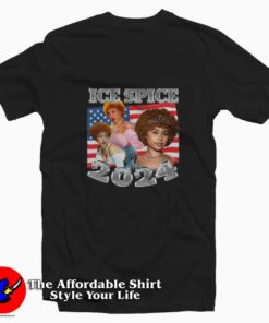 Ice Spice American Flag Graphic Unisex T-Shirt