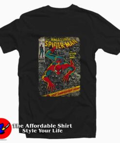 Marvel Spider-Man Comic Book Graphic T-Shirt