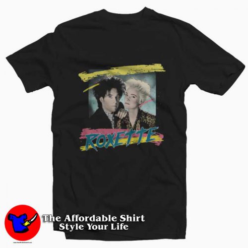 Roxette Tribute 80s Retro Music Fan Vintage Tshirt 500x500 Roxette Tribute 80s Retro Music Fan Vintage T Shirt On Sale