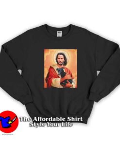 Saint Keanu Reeves The Savior Christ God Sweatshirt