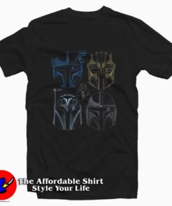 Star Wars Mandalorian Bounty Hunter Outline T-Shirt