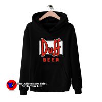 The Simpsons Duff Beer Graphic Unisex Hoodie