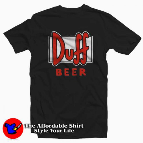 The Simpsons Duff Beer Graphic Unisex Tshirt 500x500 The Simpsons Duff Beer Graphic Unisex T Shirt On Sale