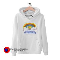 Existence is Suffering Rainbow Graphic Unisex Hoodie