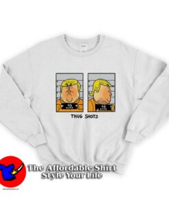 Funny Trump Not Guilty Mugshot Graphic Sweatshirt