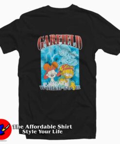 Garfield Hate Mondays World Tour Graphic T-Shirt