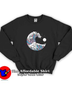 Ocean Waves Japanese Transgender Graphic Sweatshirt