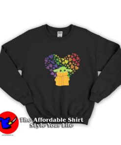 Star Wars Mandalorian Child Rainbow Hearts Sweatshirt