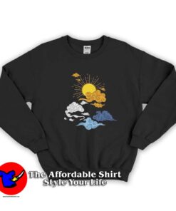 Sun Cloud Art Aroace LGBT Graphic Sweatshirt