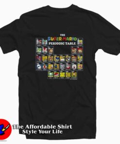 Super Mario Periodic Table Of Characters T-Shirt