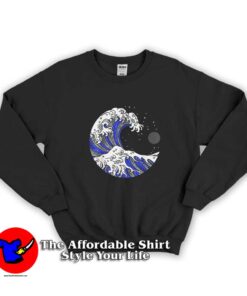 The Retro Japan Ocean Waves Graphic Sweatshirt