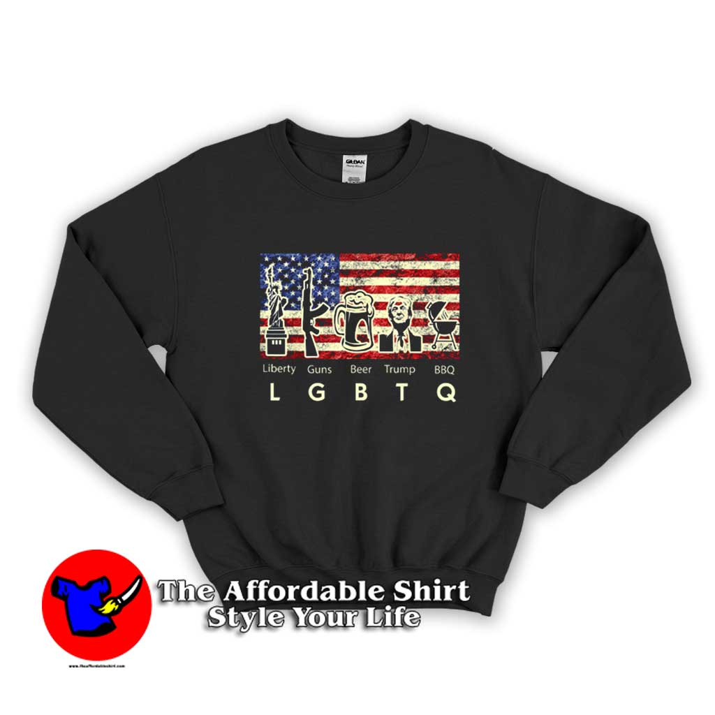 Trump LGBTQ Liberty Guns Beer BBQ USA Flag Sweater 510x510 image Trump LGBTQ Liberty Guns Beer BBQ USA Flag Sweater 510x510 Trump LGBTQ Liberty Guns Beer BBQ USA Flag Sweatshirt On Sale